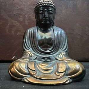 Vintage Bronze Meditation Buddha Statue